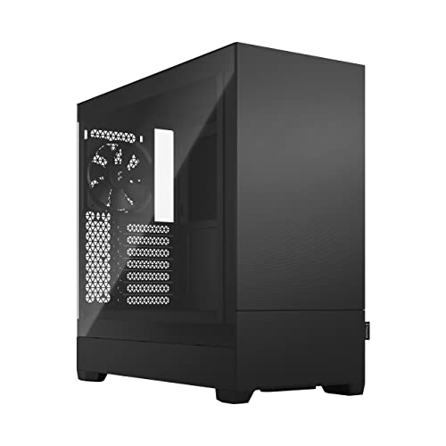 Fractal Design Pop Silent Black - Tempered Glass Clear Tint – Bitumen Panel and Sound-dampening Foam – TG Side Panel - Three 120 mm Aspect 12 Fans Included - ATX Silent Mid Tower PC Case Fractal Design Pop Silent Black - Tempered Glass Clear Tint – Bitumen Panel and Sound-dampening Foam – TG Side Panel - Three 120 mm Aspect 12 Fans Included - ATX Silent Mid Tower PC Case von Fractal Design