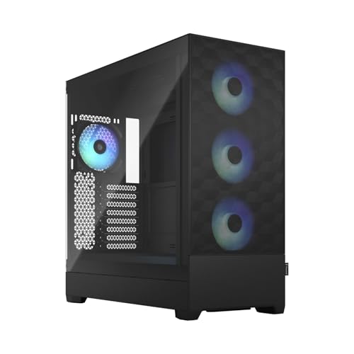 Fractal Design Pop XL Air RGB Black - Tempered Glass Clear Tint - Honeycomb Mesh Front – TG Side Panel - Four 120 mm Aspect 12 RGB Fans Included – E-ATX High Airflow Full Tower PC Gaming Case Fractal Design Pop XL Air RGB Black - Tempered Glass Clear Tint - Honeycomb Mesh Front – TG Side Panel - Four 120 mm Aspect 12 RGB Fans Included – E-ATX High Airflow Full Tower PC Gaming Case von Fractal Design