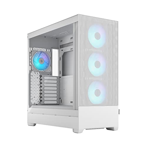 Fractal Design Pop XL Air RGB White Core - Tempered Glass Clear Tint - Honeycomb Mesh Front – TG Side Panel - Four 120 mm Aspect 12 RGB Fans Included – E-ATX High Airflow Full Tower PC Gaming Case Fractal Design Pop XL Air RGB White Core - Tempered Glass Clear Tint - Honeycomb Mesh Front – TG Side Panel - Four 120 mm Aspect 12 RGB Fans Included – E-ATX High Airflow Full Tower PC Gaming Case von Fractal Design