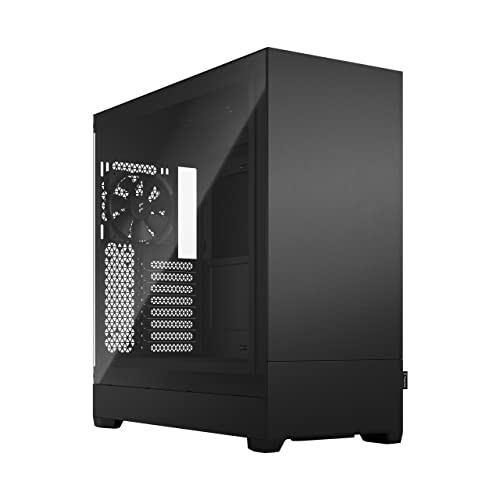 Fractal Design Pop XL Silent Black - Tempered Glass Clear Tint - Bitumen Panel and Sound-dampening Foam – TG Side Panel - Four 120 mm Aspect 12 Fans Included – E-ATX Silent Full Tower PC Case von Fractal Design