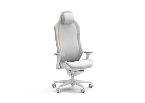 Fractal Design Refine Fabric Light Gaming Chair - Ergonomic Office Desk Chair Functionality with 4D Adjustable Armrests, High-Back Support, Lumbar Cushion, and Premium Fabric von Fractal Design