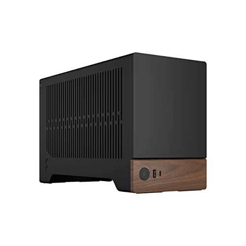 Fractal Design Terra Graphite - Wood Walnut Front Panel - Small Form Factor - mITX Gaming case – PCIe 4.0 Riser Cable – USB Type-C - Anodized Aluminum Panels von Fractal Design