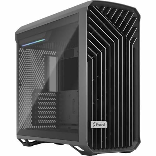 Fractal Design Torrent Gray - Ligth Tint Tempered Glass Side Panel - Open Grille for Maximum air Intake - Two 180mm PWM and Three 140mm Fans Included - Type C - ATX Airflow Mid Tower PC Gaming Case Fractal Design Torrent Gray - Ligth Tint Tempered Glass Side Panel - Open Grille for Maximum air Intake - Two 180mm PWM and Three 140mm Fans Included - Type C - ATX Airflow Mid Tower PC Gaming Case von Fractal Design