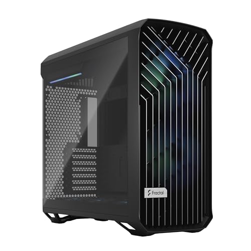 Fractal Design Torrent RGB Black - Light Tint Tempered Glass Panels - Open Grille for Maximum air Intake - Two 180mm RGB PWM and Three 140mm RGB Fans Included - ATX Airflow Mid Tower PC Gaming Case Fractal Design Torrent RGB Black - Light Tint Tempered Glass Panels - Open Grille for Maximum air Intake - Two 180mm RGB PWM and Three 140mm RGB Fans Included - ATX Airflow Mid Tower PC Gaming Case von Fractal Design