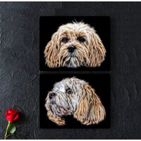Cavachon Hund Metall Wandschild, Perfektes Geschenk Für Besitzer Oder Hundeliebhaber von FractalArtworks