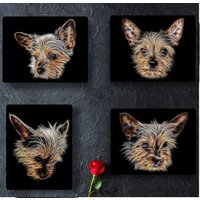 Chorkie Metall Wandtafel, Perfektes Besitzer Oder Hundeliebhaber Geschenk von FractalArtworks