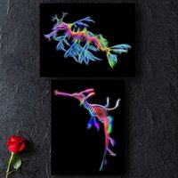 Seadragon Print Mit Atemberaubendem Fraktal Art Design von FractalArtworks