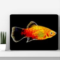 Sunburst Platy Fisch Metall Wandplakette Mit Atemberaubendem Fraktal Kunst Design Sunburst Platy Fisch Metall Wandplakette Mit Atemberaubendem Fraktal Kunst Design von FractalArtworks