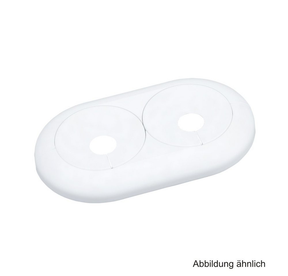 Fränkische Rohrwerke Wasserrohr Alpex Doppelrosette 26 altweiß einst. 35-55 mm f. Klappmans. von Fränkische Rohrwerke