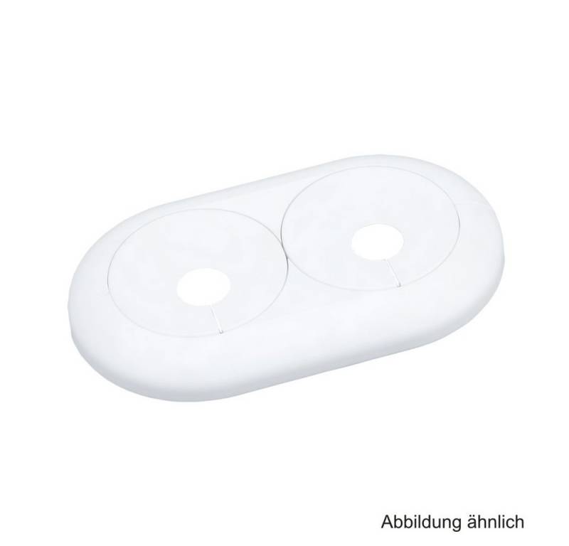 Fränkische Rohrwerke Wasserrohr Alpex Doppelrosette 26 altweiß einst. 35-55 mm f. Klappmans. von Fränkische Rohrwerke