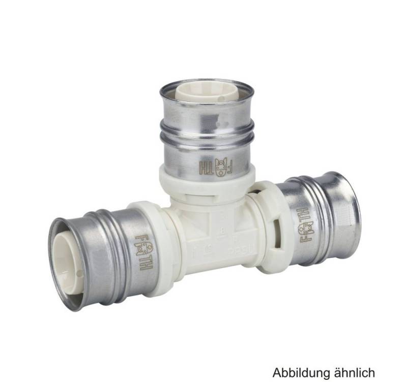 Fränkische Rohrwerke Wasserrohr Alpex T-Stück PPSU, 16 x 16 x 16 mm von Fränkische Rohrwerke