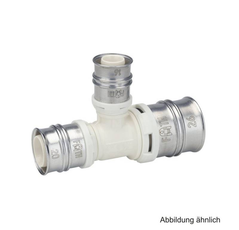 Fränkische Rohrwerke Wasserrohr Alpex T-Stück reduziert PPSU, 20 x 16 x 20 mm von Fränkische Rohrwerke