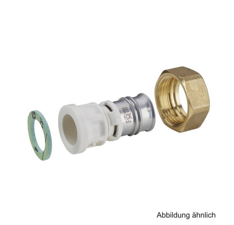 Fränkische Rohrwerke Wasserrohr Alpex Übergangsverschraubung PPSU flachdichtend, 20 mm x G 1/2" von Fränkische Rohrwerke