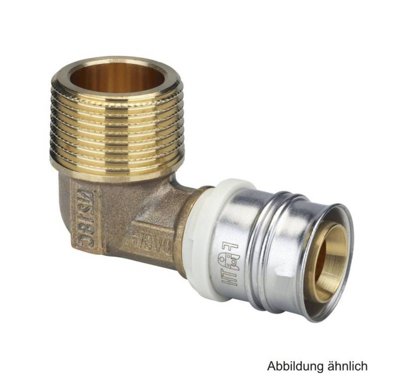 Fränkische Rohrwerke Wasserrohr Alpex Übergangswinkel mit Außengewinde, Messing, 16 mm x R 3/4" von Fränkische Rohrwerke