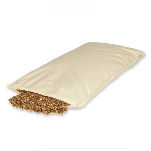 Fränkische Schlafmanufaktur Dinkelspelzkissen Bio mit Reißverschluß, Dinkelspreukissen, Dinkelspelz Größe 40x80 von Fränkische Schlafmanufaktur