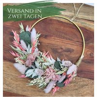 Trockenblumenkranz Sommer - Türkranz Eukalyptus in Pastell Boho Deko Für Tür, Fenster Und Hochzeit Sommerkranz Geschenkidee Trockenblumenkranz Sommer - Türkranz Eukalyptus in Pastell Boho Deko Für Tür, Fenster Und Hochzeit Sommerkranz Geschenkidee von FraeuleinBelle