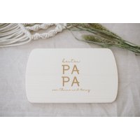 Frühstücksbrettchen "Bester Papa' + Name | Frühstück Brettchen Personalisiert Geschenk Kinder Erwachsene Frühstücksbrettchen "Bester Papa' + Name | Frühstück Brettchen Personalisiert Geschenk Kinder Erwachsene von FraeuleinKsagtJa