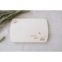 Frühstücksbrettchen "Schulkind' + Name | Frühstück Brettchen Personalisiert Geschenk Kinder Einschulung Schulkind von FraeuleinKsagtJa