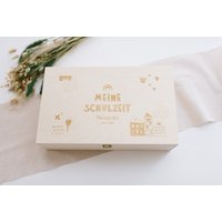 Holzkiste Groß Schulzeit "Bunte Buchstaben' Holzkiste Groß Schulzeit "Bunte Buchstaben' von FraeuleinKsagtJa