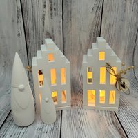 Lichthaus Tilda, Lichterhaus 3D Optik, Für Led-Teelicht Lichthaus Tilda, Lichterhaus 3D Optik, Für Led-Teelicht von FraeuleinLottie