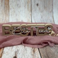 Moderner Schriftzug "Bestes Kita Team ", Geschenk Zum Kiga Abschluß von FraeuleinLottie