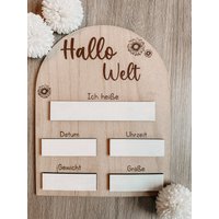 Geburtstafel Tafel Geschenk Geburtsgeschenk Geburt Taufe Individualisierbar Personalisierbar Geburtstafel Tafel Geschenk Geburtsgeschenk Geburt Taufe Individualisierbar Personalisierbar von FraeuleinMotte