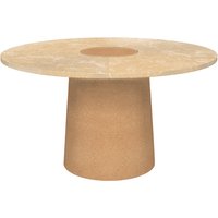 Esstisch Sintra yellow limestone/cork von Frama