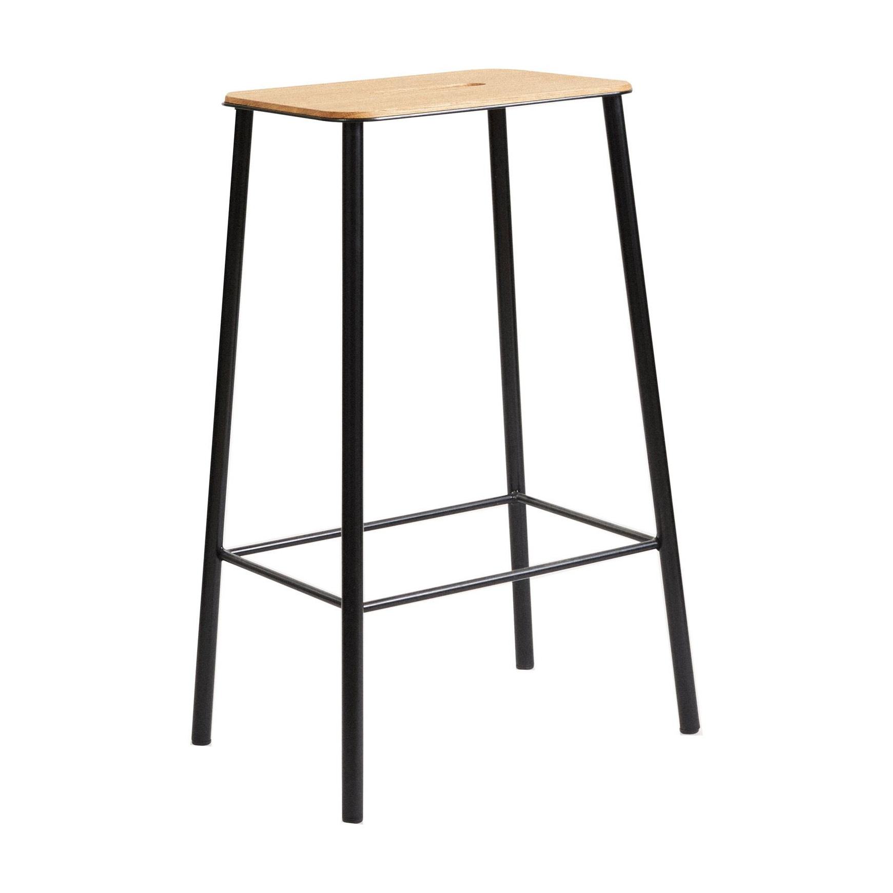 Frama - Adam Barhocker H 65cm - eiche, schwarz/BxHxT 35x65x25cm von Frama