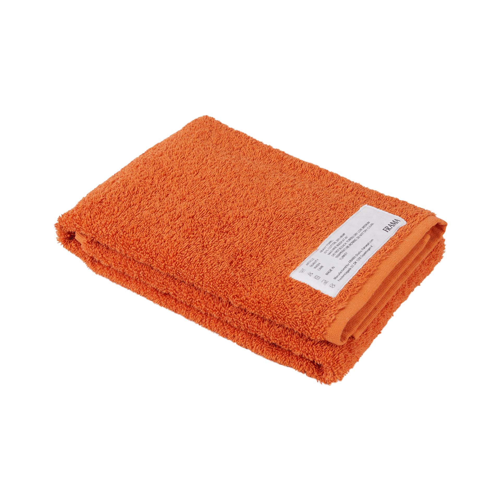 Frama - Heavy Handtuch 80x50cm - orange/LxB 80x50cm von Frama