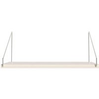 Regal Library Shelf warm white steel 27 x 60 cm von Frama