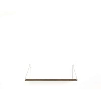 Regal Single Shelf dark oak/stainless steel 20 x 40 cm von Frama