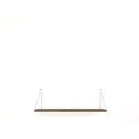 Regal Single Shelf dark oak/stainless steel 20 x 60 cm von Frama