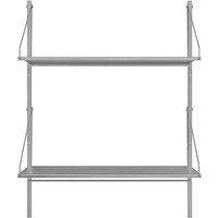 Wandregal Shelf Library Hanger Section stainless steel 185,2 cm H von Frama