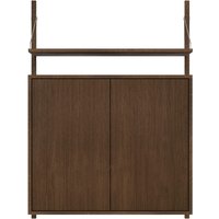 Wandregal Shelf Library Medium Cabinet Section H114 dark oak von Frama