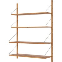 Wandregal Shelf Library Single Section natural oak 114x80 cm von Frama