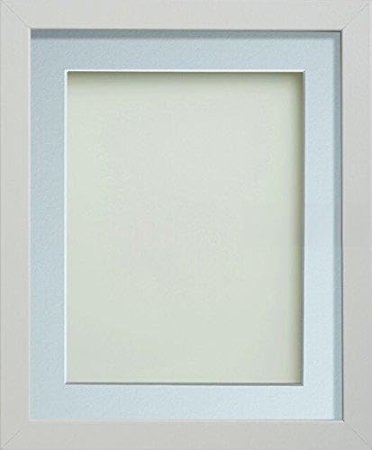 Frame Company Allington Bilderrahmen, mit hellblauem Passepartout, A4, für 22,9 x 15,2 cm, mit Plexiglas, Weiß Frame Company Allington Bilderrahmen, mit hellblauem Passepartout, A4, für 22,9 x 15,2 cm, mit Plexiglas, Weiß von Frame Company