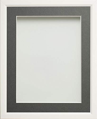 Frame Company Drayton Range Bilderrahmen 12,7 x 12,7 cm, Plastik, weiß, A4 Mounted for 9x6-inch Image von Frame Company