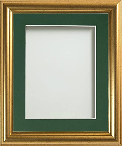 Frame Company Eldridge Bilderrahmen mit Passepartout in Flaschengrün, 15,2 x 10,2 cm, mit Plexiglas Frame Company Eldridge Bilderrahmen mit Passepartout in Flaschengrün, 15,2 x 10,2 cm, mit Plexiglas von Frame Company