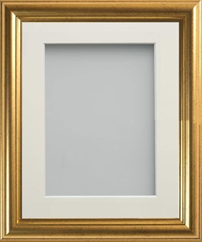 Frame Company Eldridge Bilderrahmen mit elfenbeinfarbenem Passepartout, 17,8 x 12,7 cm, für 15,2 x 10,2 cm, mit Plexiglas von Frame Company