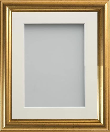 Frame Company Eldridge Bilderrahmen mit elfenbeinfarbenem Passepartout, 22,9 x 17,8 cm, für 17,8 x 12,7 cm, mit Plexiglas von Frame Company