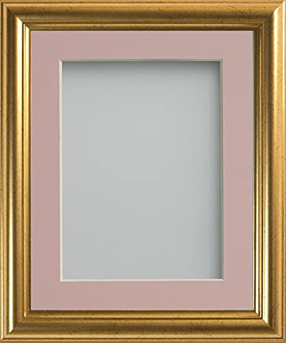 Frame Company Eldridge Bilderrahmen mit pinkem Passepartout, 17,8 x 12,7 cm, für 15,2 x 10,2 cm, mit Plexiglas von Frame Company