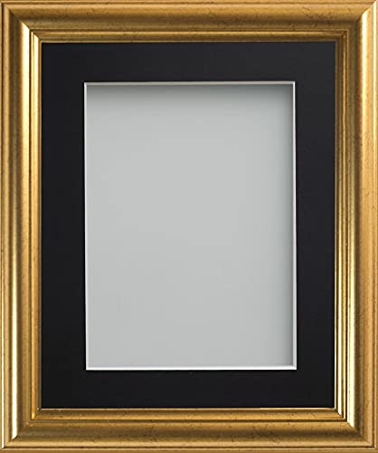 Frame Company Eldridge Bilderrahmen mit schwarzem Passepartout, 30,5 x 25,4 cm, für 22,9 x 17,8 cm, mit Plexiglas von Frame Company