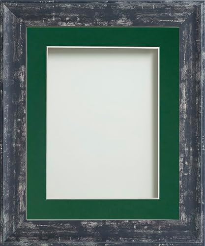 Frame Company Lynton Bilderrahmen mit Passepartout, 22,9 x 17,8 cm, für 20,3 x 15,2 cm, Plexiglas, Kohlegrau von Frame Company