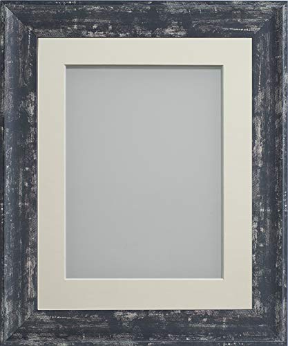 Frame Company Lynton Bilderrahmen mit elfenbeinfarbenem Passepartout, 22,9 x 17,8 cm, für 20,3 x 15,2 cm, Plexiglas von Frame Company