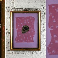 Schädel Und Sterne, Holzrahmen, Signatur-Kunstwerk, Staubschutzhülle, Gerahmte Bilder, Linolschnitt-Druck, Wanddekoration, Einzigartige Grafik Schädel Und Sterne, Holzrahmen, Signatur-Kunstwerk, Staubschutzhülle, Gerahmte Bilder, Linolschnitt-Druck, Wanddekoration, Einzigartige Grafik von FrameGirlShop