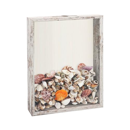 FramePro Ticket Shadow Box Top Loading Display Case Frame with Slot on Top, Customalised DIY Sweet Gift, Movie Travel Sporting Events Concert Ticket Stubs Drink Beer Caps - Memory Box, White 11x14 von FramePro