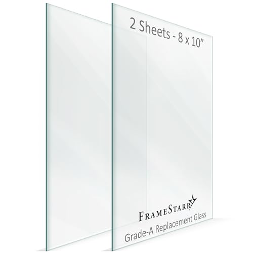 FrameStarr Hitzeverstärktes Glas, 20,3 x 25,4 cm, kristallklar, bruchsicheres und kratzfestes Ersatzglas für Bilderrahmen, halbgehärtete Abdeckplatte von FrameStarr