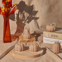 Tischdekoration Zum Erntedankfest |5Er Set - Kürbis Kerzen | Herbst Dekor Herbst-Hausakzent Handarbeit Weihnachtsgeschenke Duftend von FrameandFire