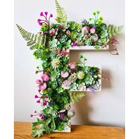 Kleine 20cm 3D Moos Faux Sukkulenten Wand Buchstaben Home Office Kinderzimmer Shop Salon Business Bar Dekor Zeichen Wald Blume Blumen Pflanze Kunst von FramedRealityDesigns