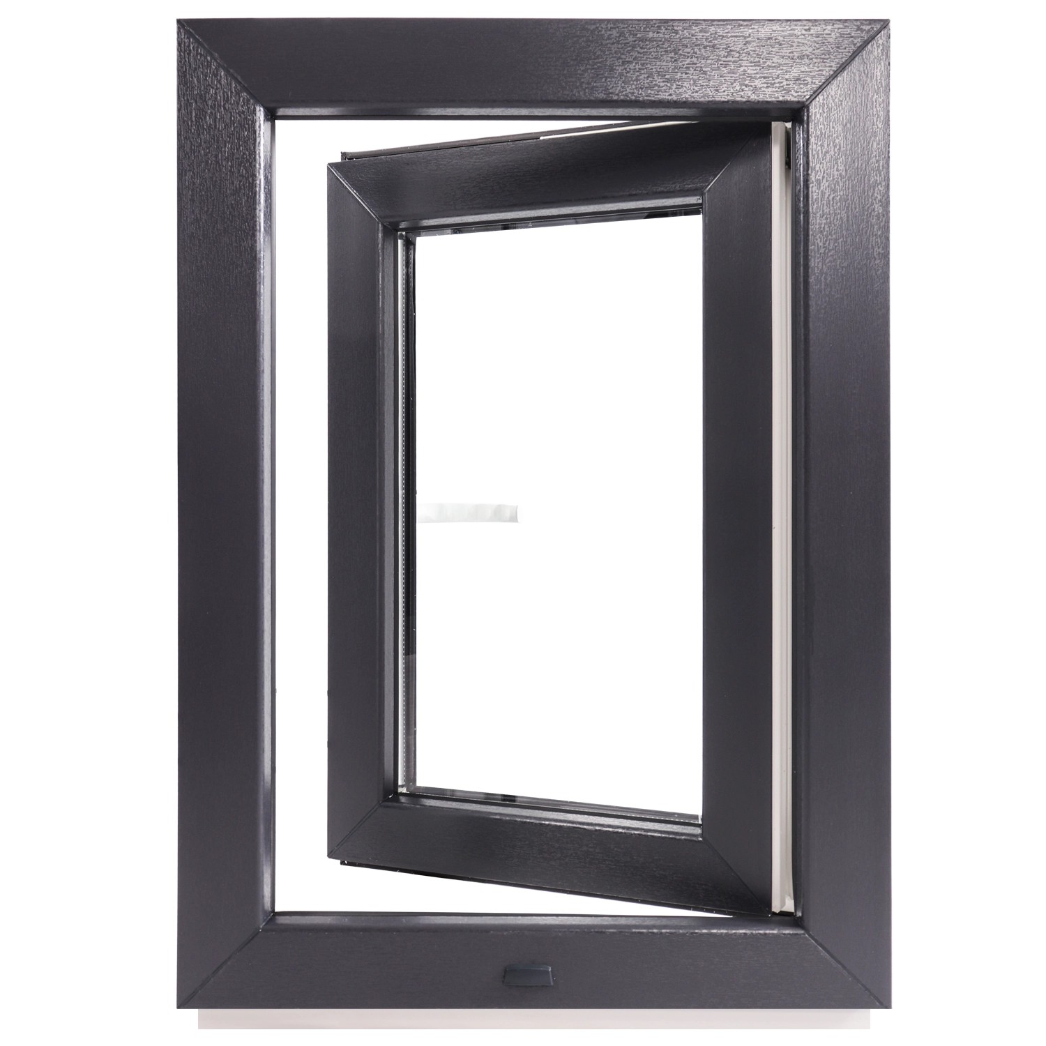 Framelux Kunststofffenster Proline Anthrazit 3-Fach Verglasung 600 x 1000 mm Rechtsanschlag Framelux Kunststofffenster Proline Anthrazit 3-Fach Verglasung 600 x 1000 mm Rechtsanschlag von Framelux